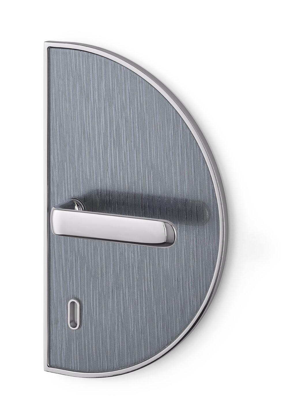 Door Handle Aluminum Plate Brass Handle Body Polished Chrome Finished Vetrite For Sale 3