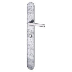 Door Handle Aluminum Plate Brass Handle Body Polished Chrome Finished Vetrite