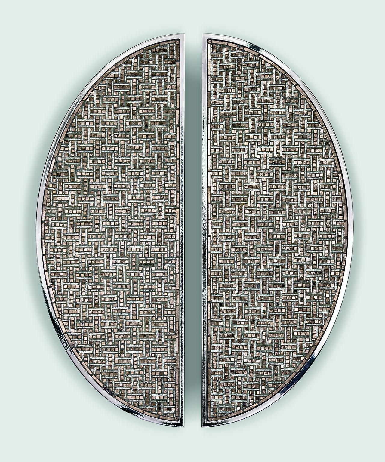 Modern Door Handle Amazing Design Different Finishes Decorated with Micromosaic For Sale