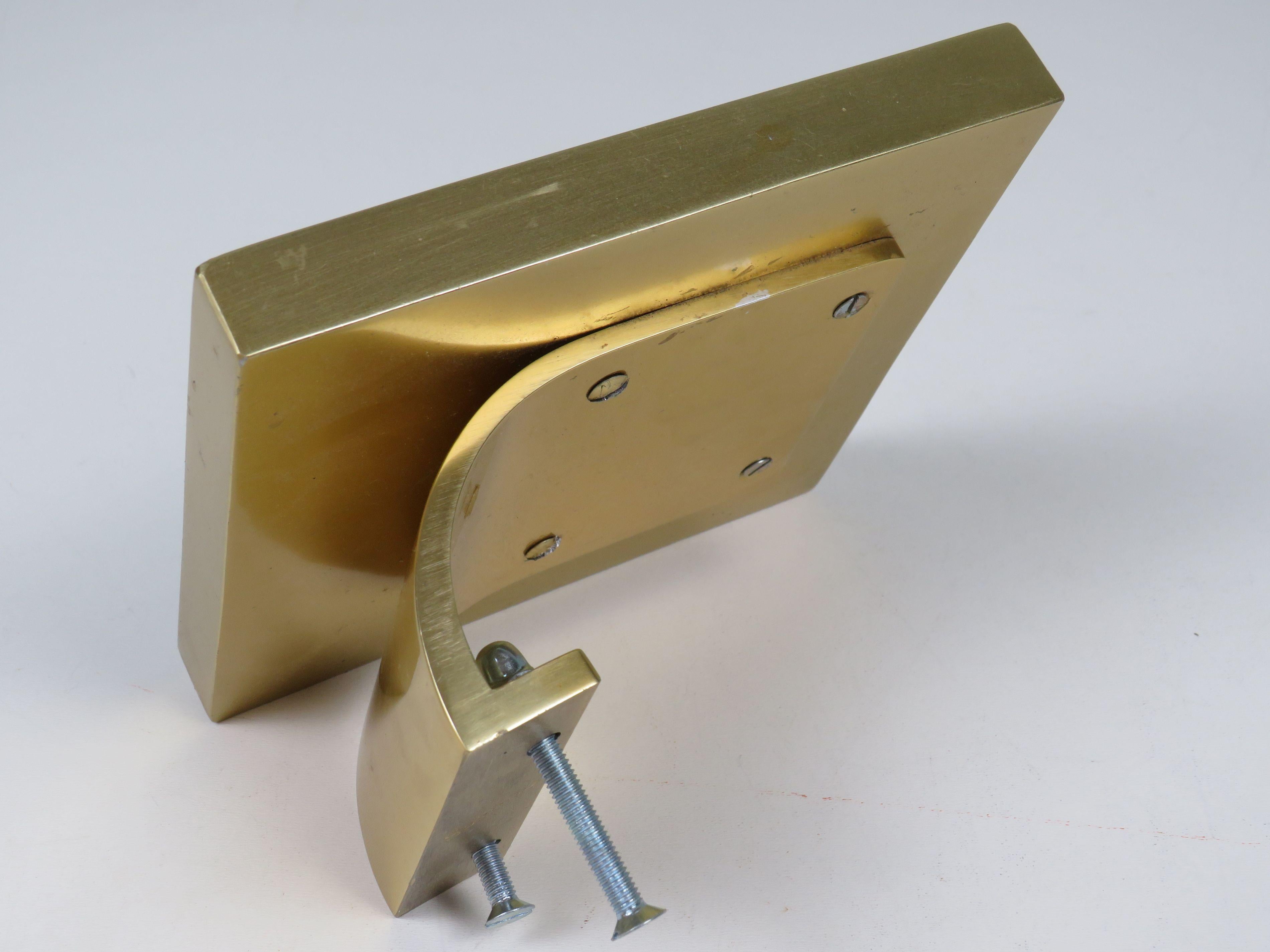 Door Handle with Amphora Ceramic Tile, Belgian Modernist Design, 1960s In Good Condition For Sale In Herentals, BE