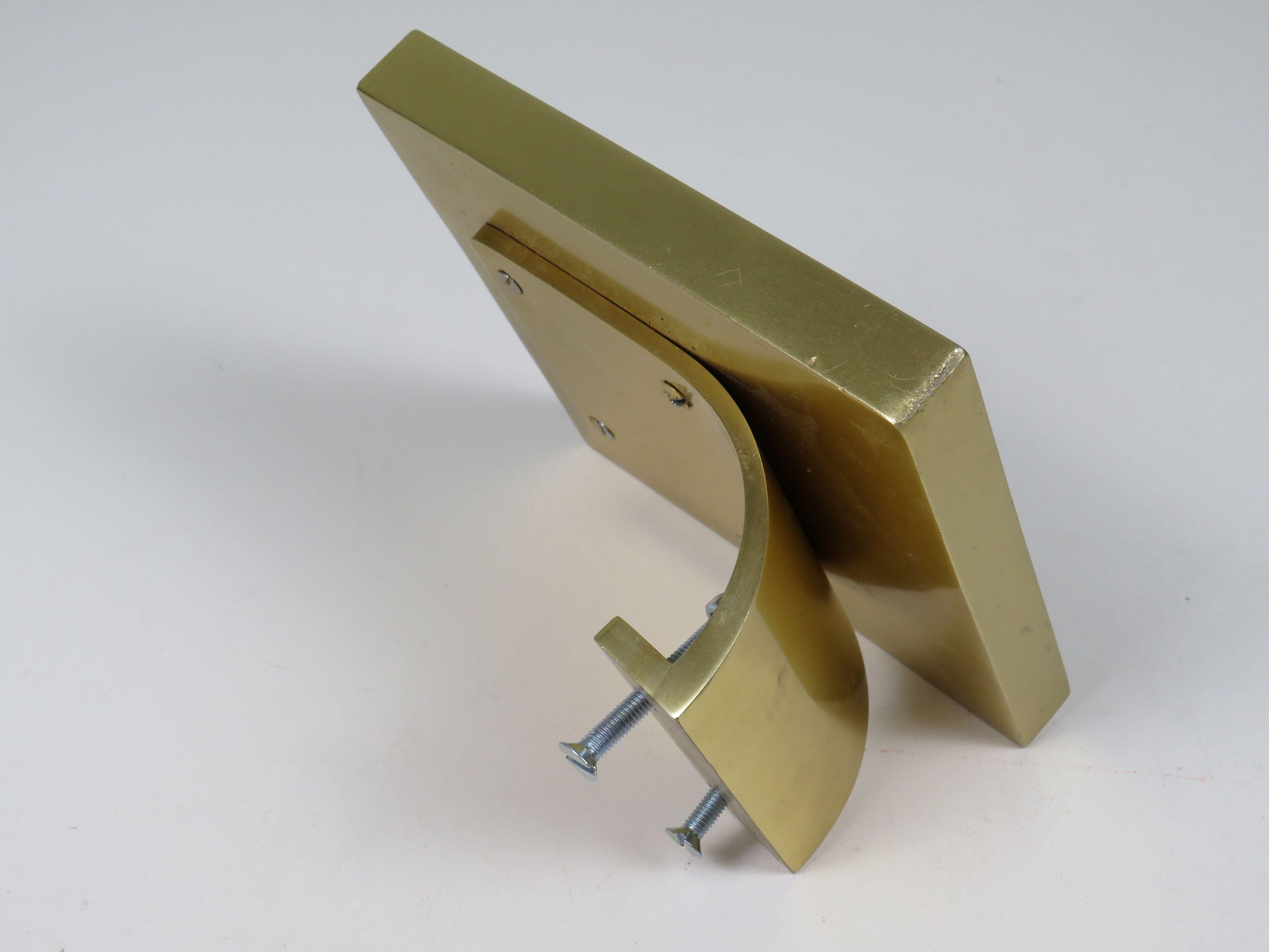 Door Handle with Amphora Ceramic Tile, Belgian Modernist Design, 1960s For Sale 2