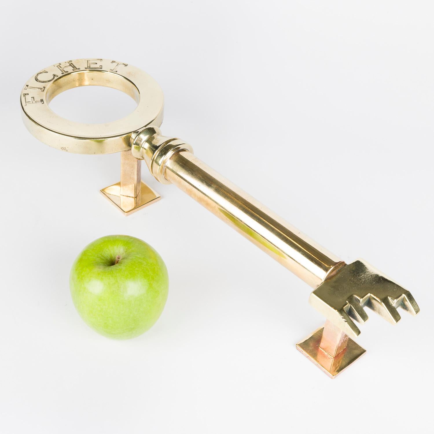 Door handles in the form of keys by Alexandre Fiche of Paris For Sale 9