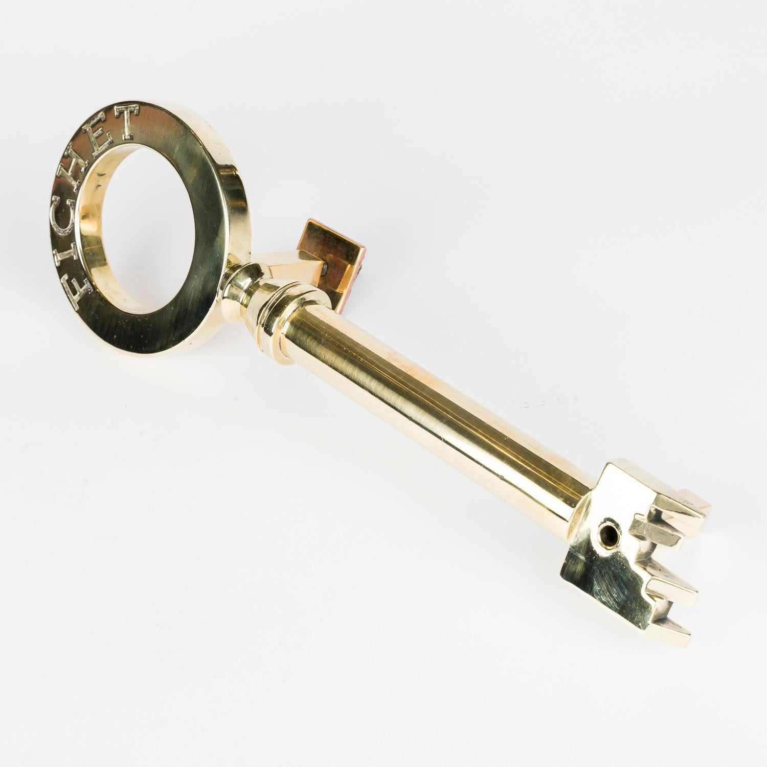 Door handles in the form of keys by Alexandre Fiche of Paris For Sale 2