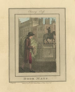 Door Mats, Charing Cross, Cries of London, 1804