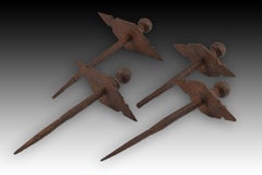 Door Nails, Wrought Iron, 20th Century, After Old Models