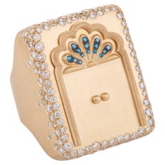 Door of Prosperity Ring in 18k Gold with Diamonds by Nada Ghazal Fine Jewelry