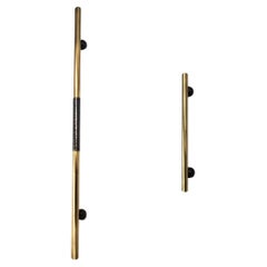 Poignée de porte PT/NO/10 en laiton patiné et martelé 70 cm