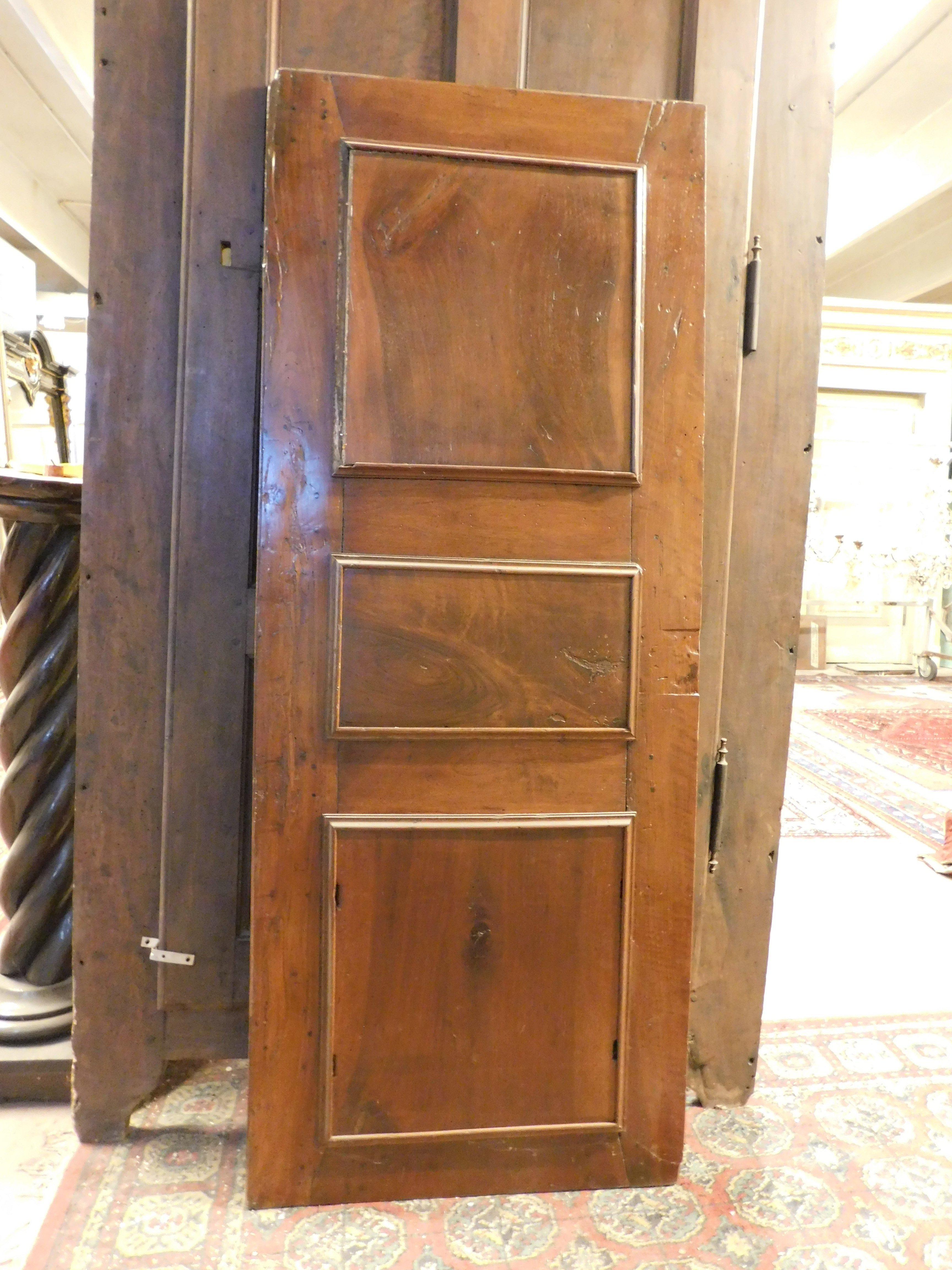 Puerta, panel de nogal, ricamente incrustado en madera clara, italia en venta 4