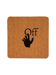 Off-White Doormat Hand Logo Brown Black