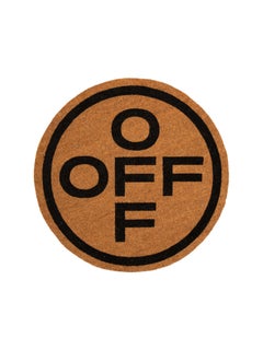 Off-White Doormat Off Circle Brown Black