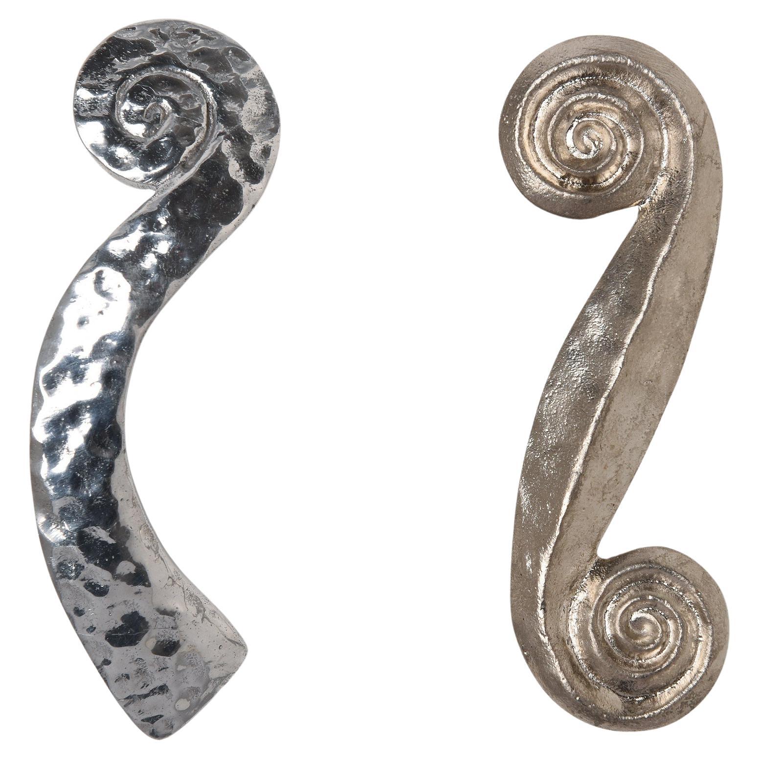 Hand-Crafted Door Handles by Michael Aram, Aluminum & Iron, USA, 1990s
