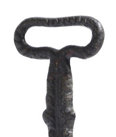 Doorstop, 19th Century, English Victorian, Cast Iron, Bell, Rope Twist