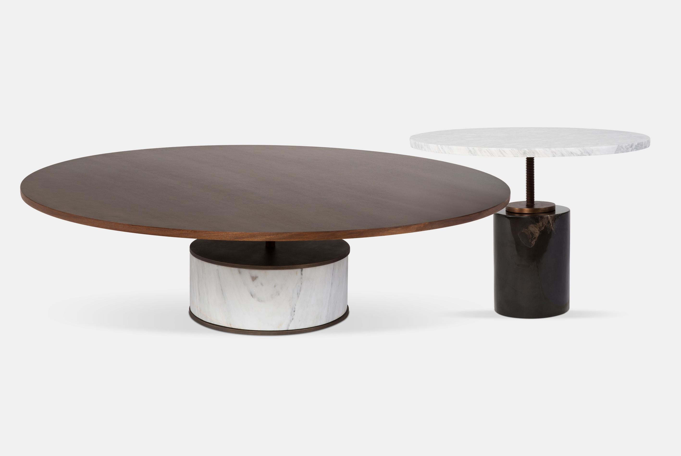 Contemporary Doppel Small Coffee Table For Sale