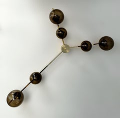 Doppio Trio Globe Flush Mount