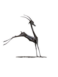 Dora Arduini Bronze Gazelle Sculpture, Italy 1970s