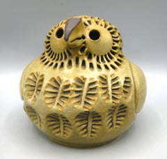 Dora De Larios California Design Pottery, sculpture de figurine hibou en céramique