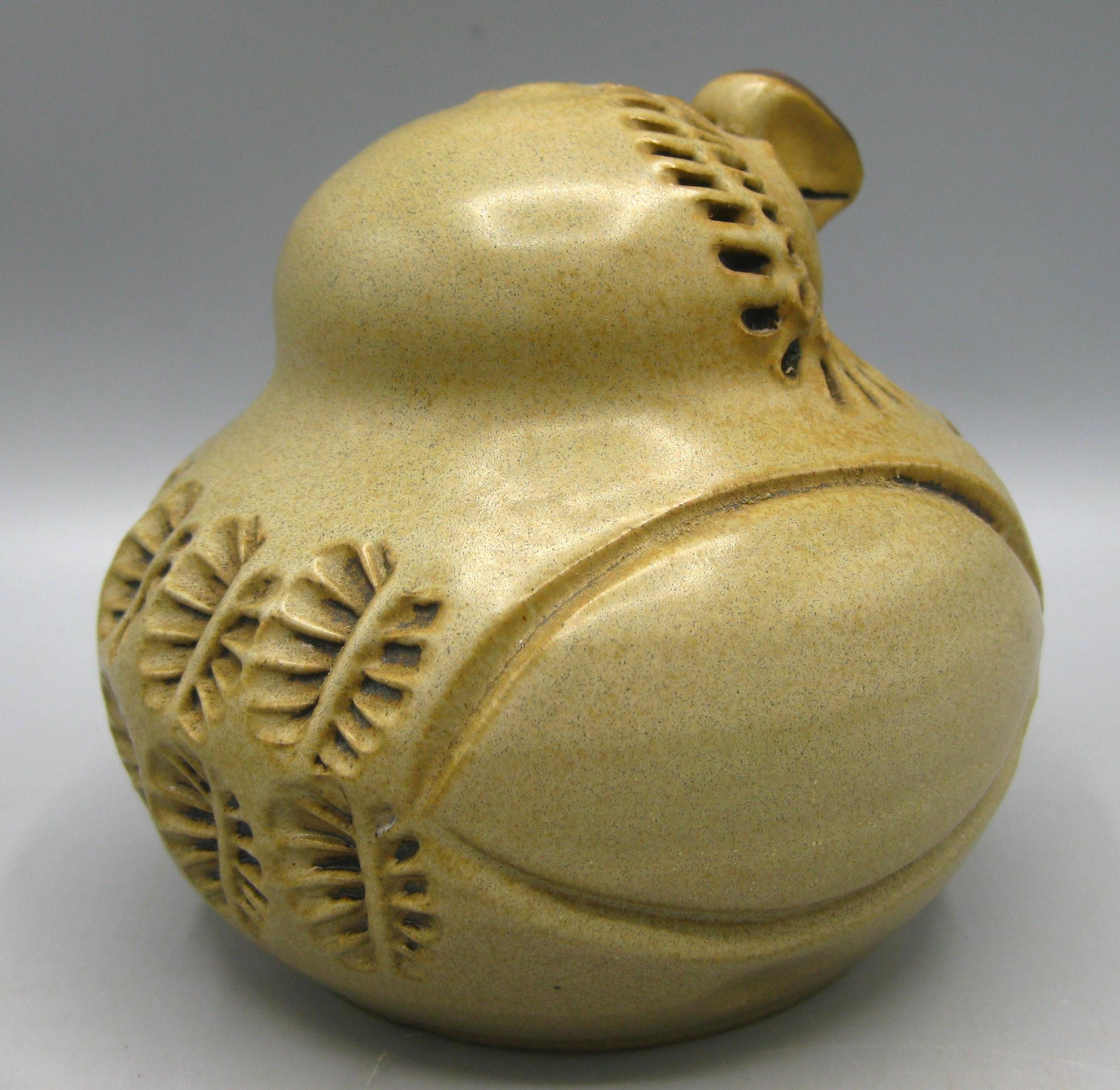 Dora De Larios California Pottery Diseño Cerámica Figurilla Búho Escultura en Excelente estado para la venta en San Diego, CA