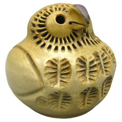 Dora De Larios California Pottery Diseño Cerámica Figurilla Búho Escultura