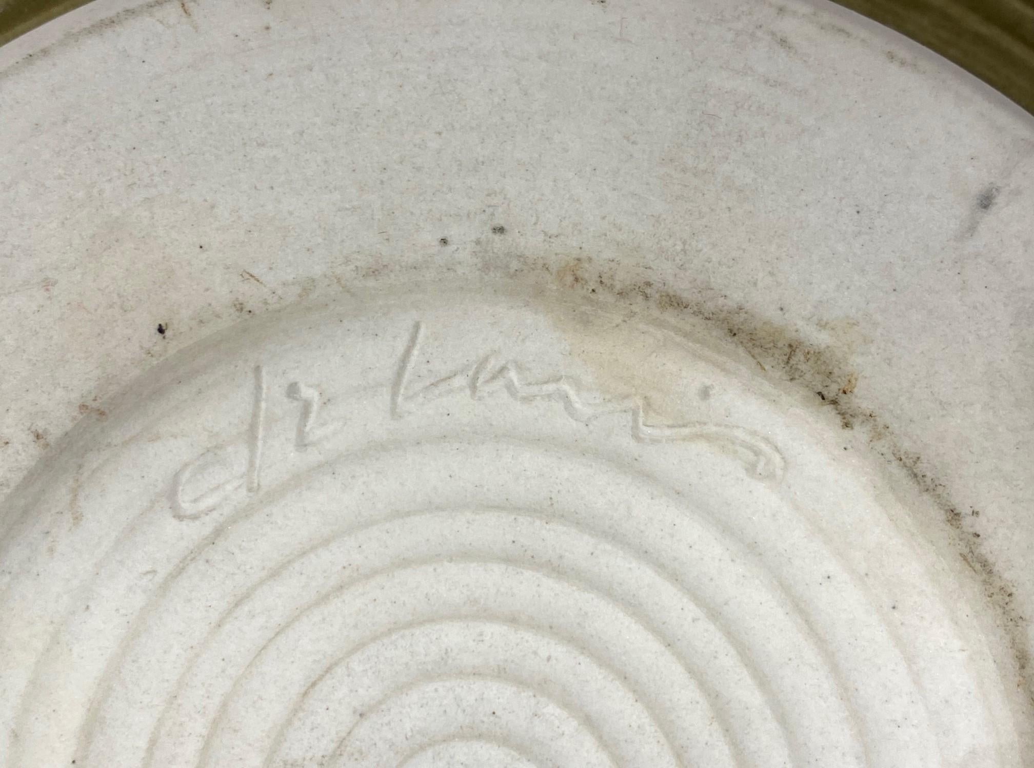 Dora De Larios Signed Mexican American California Studio Pottery Large Art Bowl For Sale 5