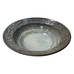 Dora De Larios firmata Studio Pottery messicano americano della California, ciotola d'arte grande