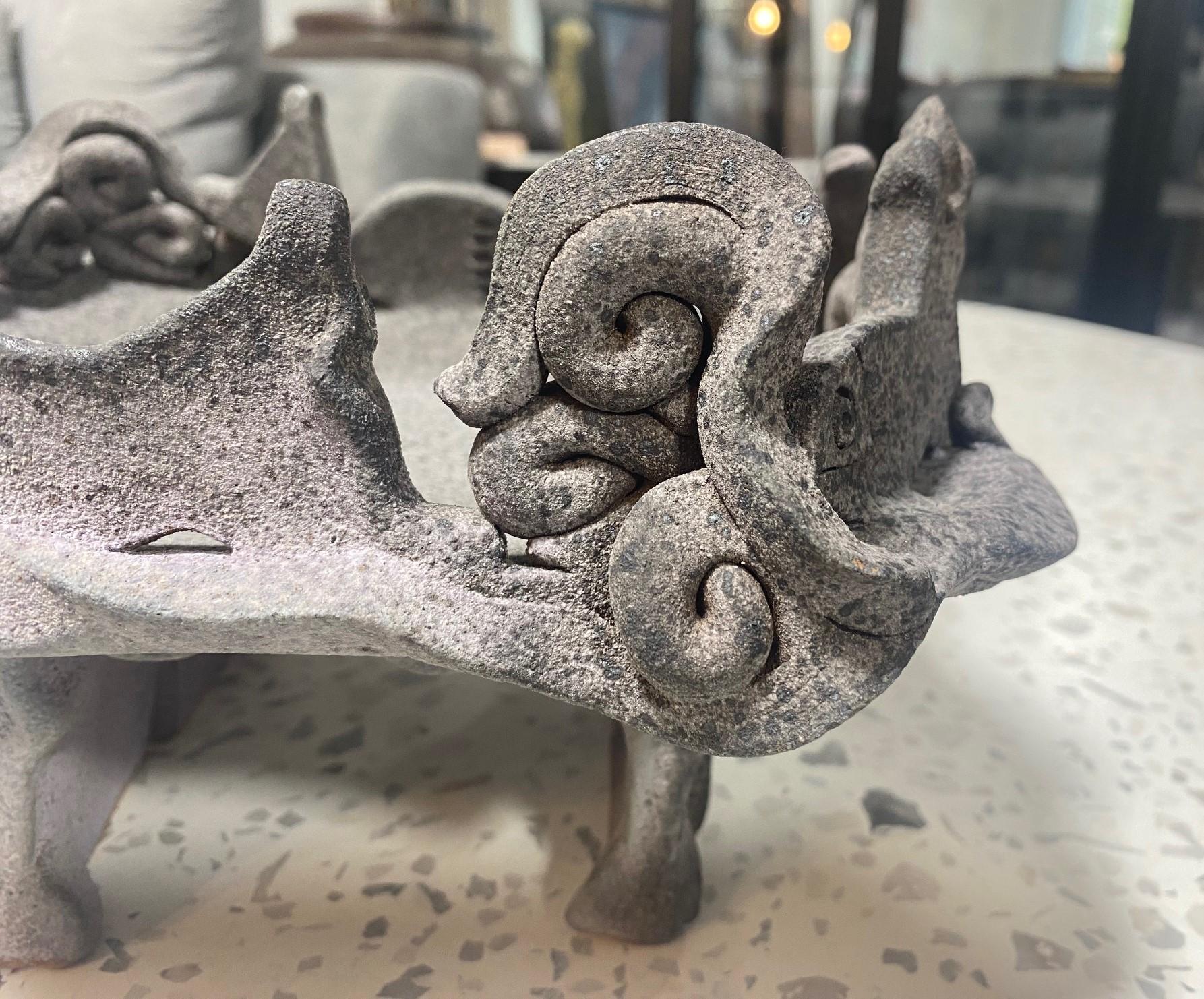 Dora De Larios Signé Mexican American California Studio Pottery Bol Sculpture en vente 5
