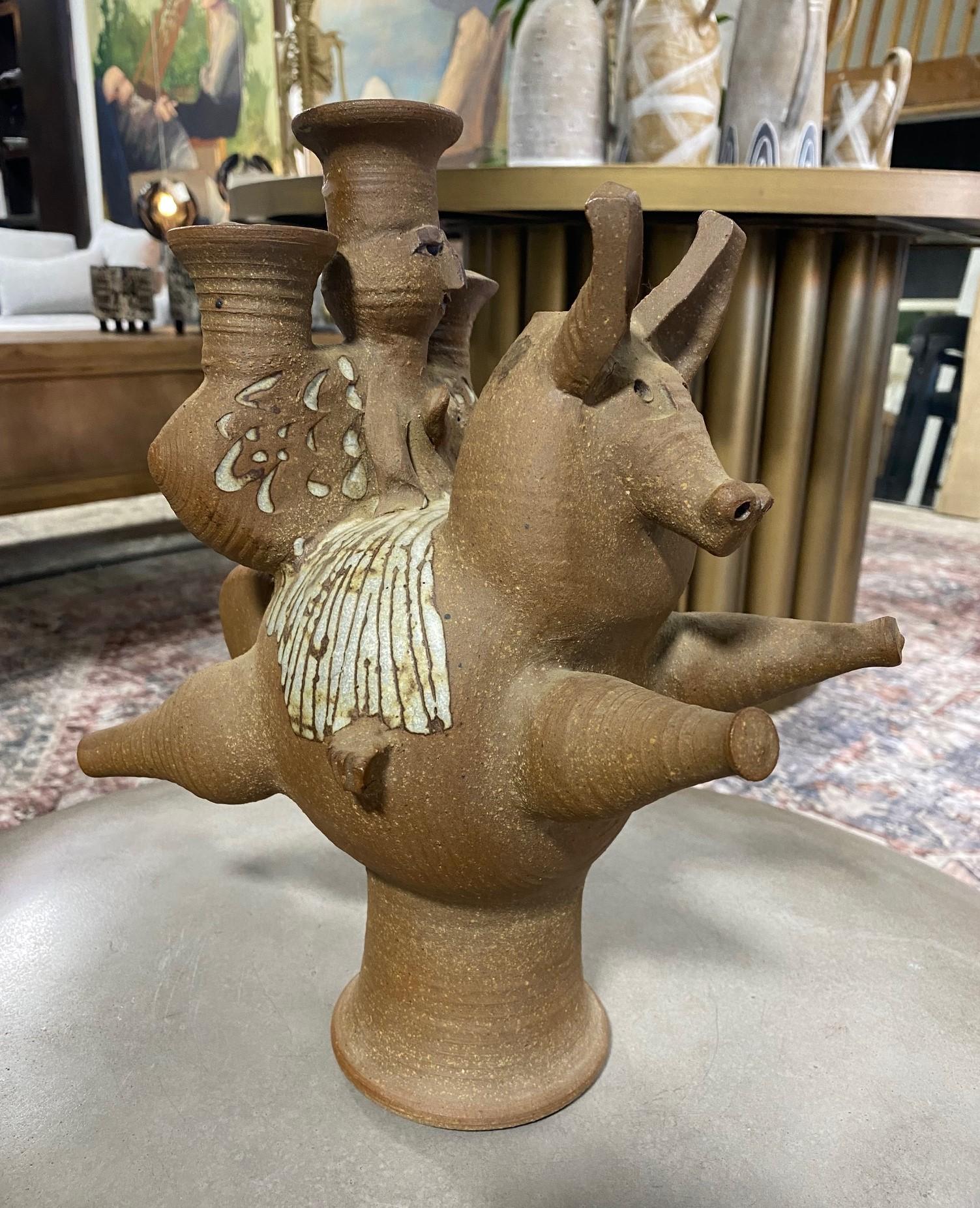 Dora De Larios, scultura in studio Pottery firmata, messicano-americana della California in vendita 2