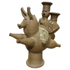 Dora De Larios Signed Mexican American California Studio Pottery Sculpture