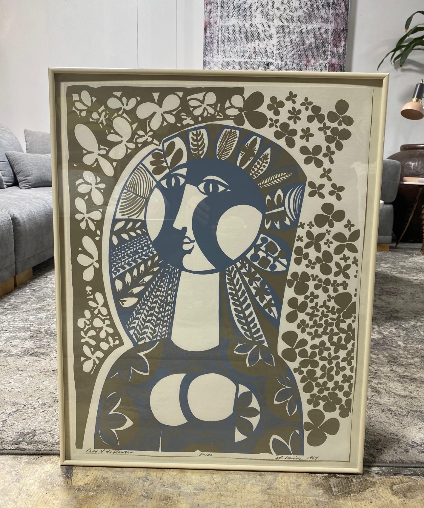 A gorgeous, striking, limited edition screenprint titled 