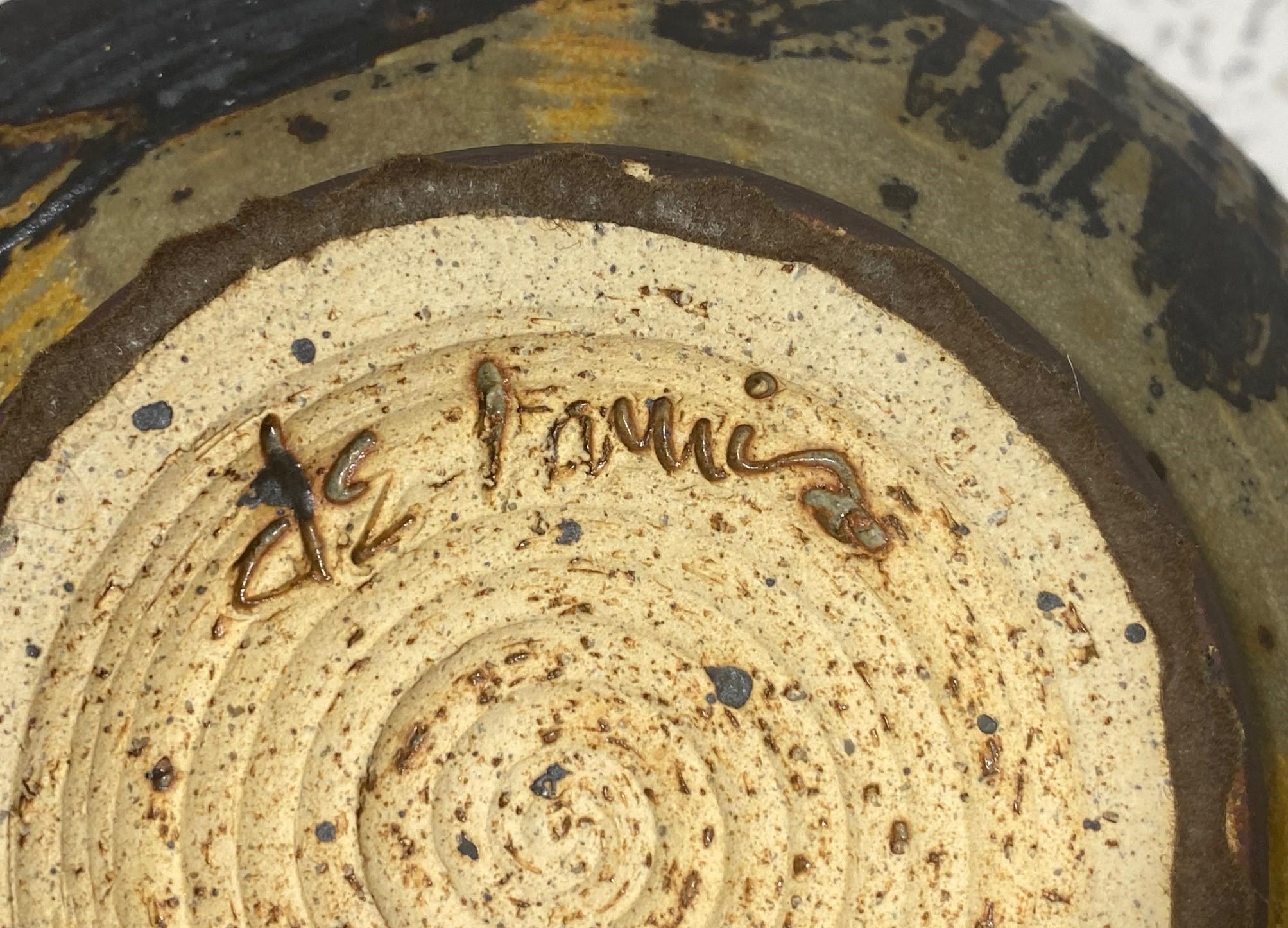 Vaso grande firmato da Dora De Larios, Studio Pottery della California moderno e di metà secolo in vendita 6
