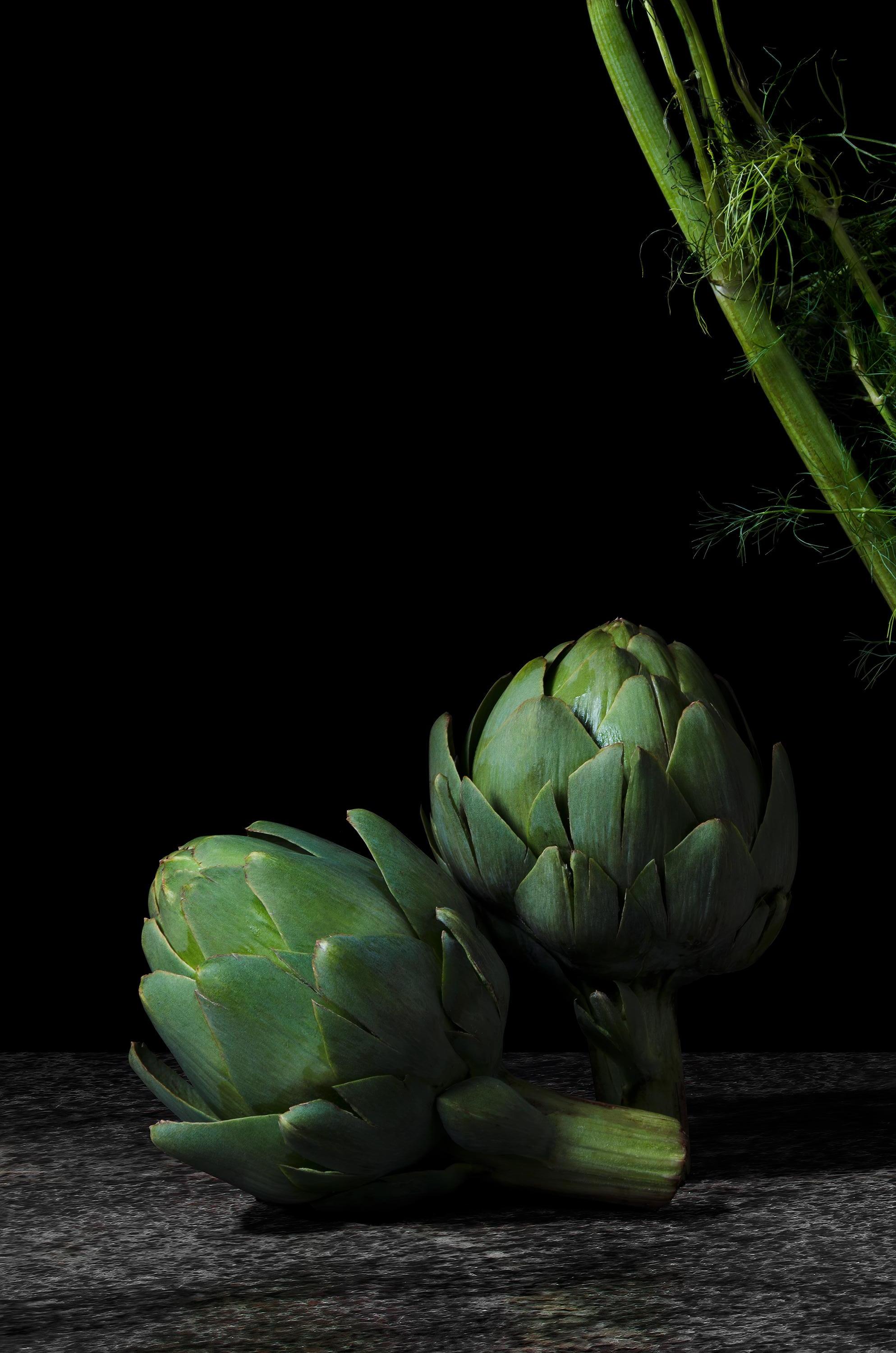 Dora Franco Still-Life Photograph - Alcachofas. From The  Bodegones  still life color photography  Series
