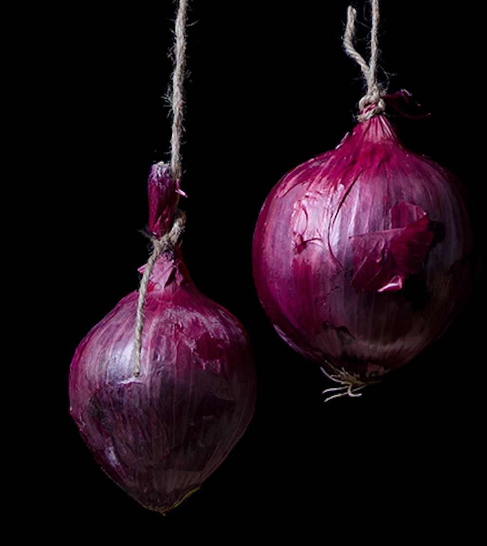 Cebollas con nabo. From The Bodegones still life color photography  series - Photograph by Dora Franco