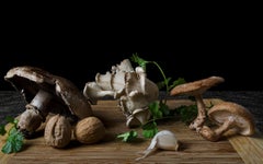Hongos con nueces. From The Bodegones still life color photography  series