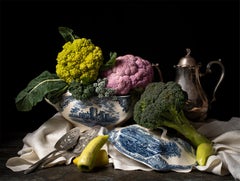 Coliflores et brócoli. De la série de photographies couleur de natures mortes des Bodegones