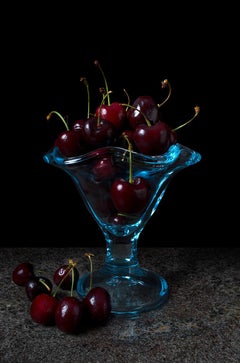 Copa de cerezas. From The Bodegones still life color photography  series