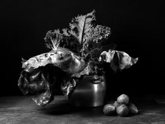 Berza y Coles de Bruselas. De la serie Los Bodegones.  Fotografía de bodegones.