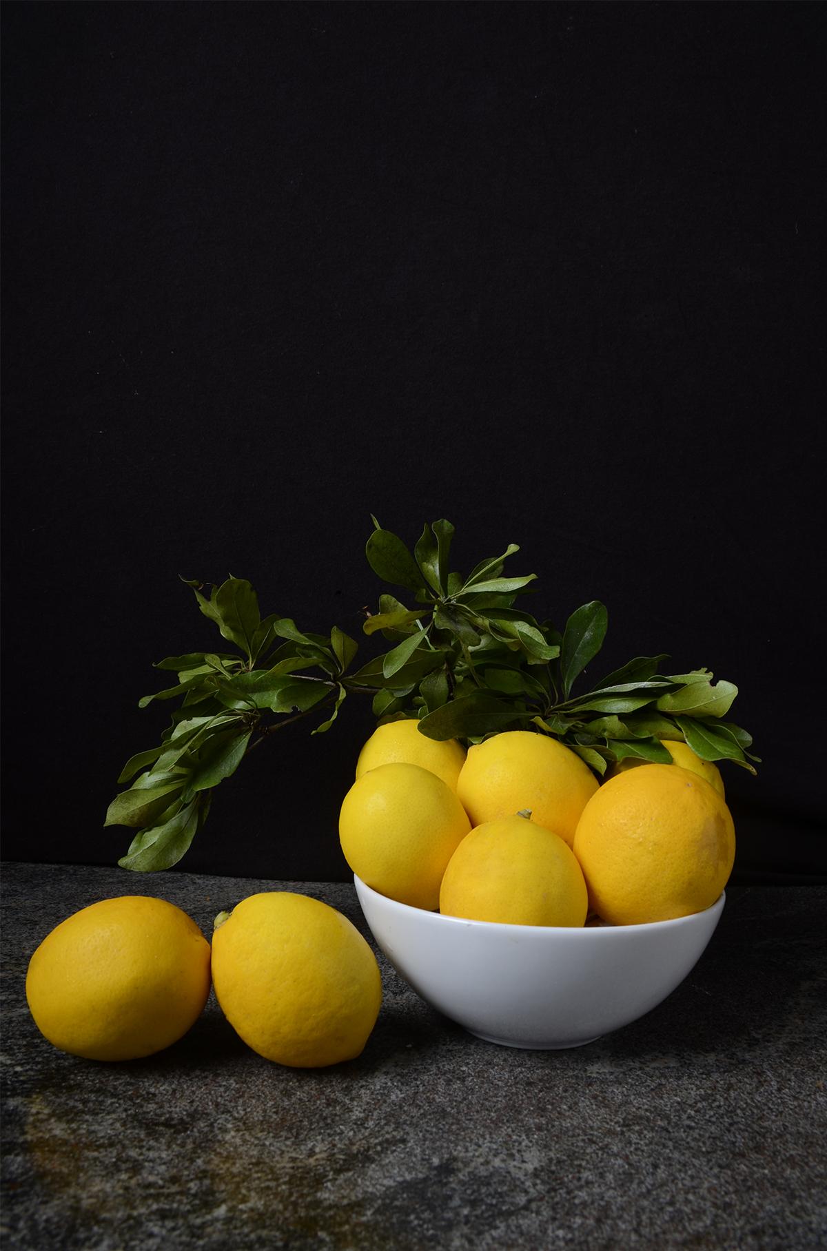 Dora Franco Color Photograph - Limones II. From The Bodegones still life color photography  series