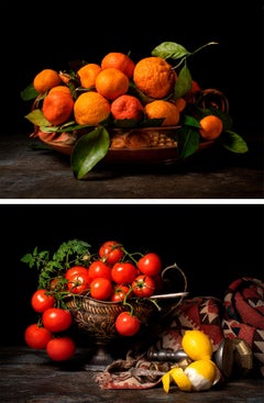 Mandarinas y Tomates con Limones, Díptico. De la serie Los Bodegones