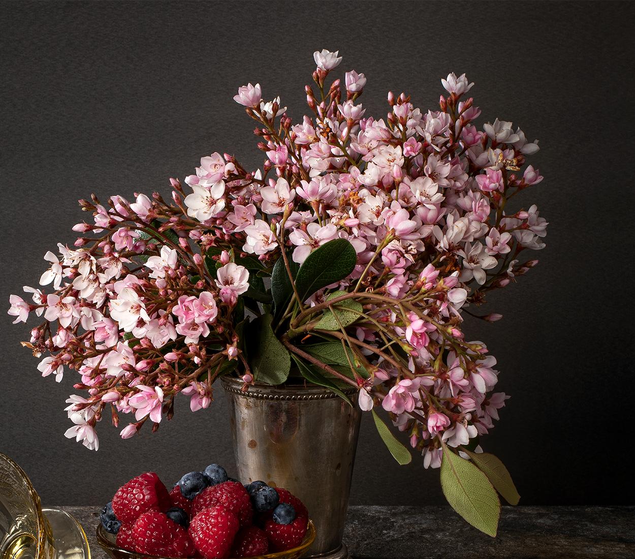 Moras y arándanos. From the Bodegones still life color photography  series - Photograph by Dora Franco