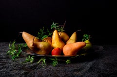 Peras con bandeja I. From The Bodegones  still life color photography series
