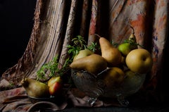 Peras con cortina marroquí. From The Bodegones still life  photography series