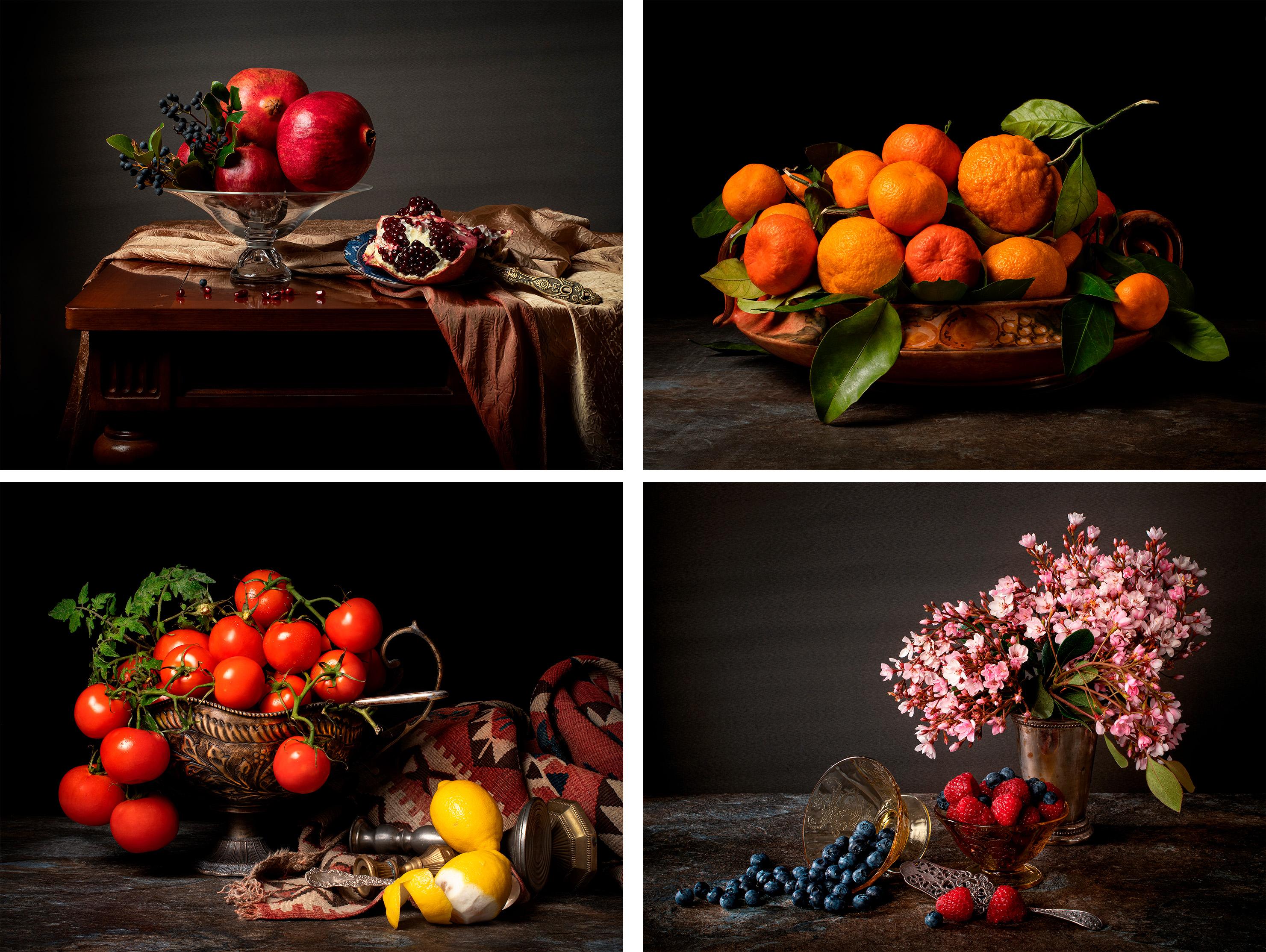 Color Photograph Dora Franco - Ensemble de 4 photographies en couleur. De la série The Bodegones