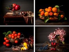 Conjunto de 4 fotografías en color. De la serie Los Bodegones