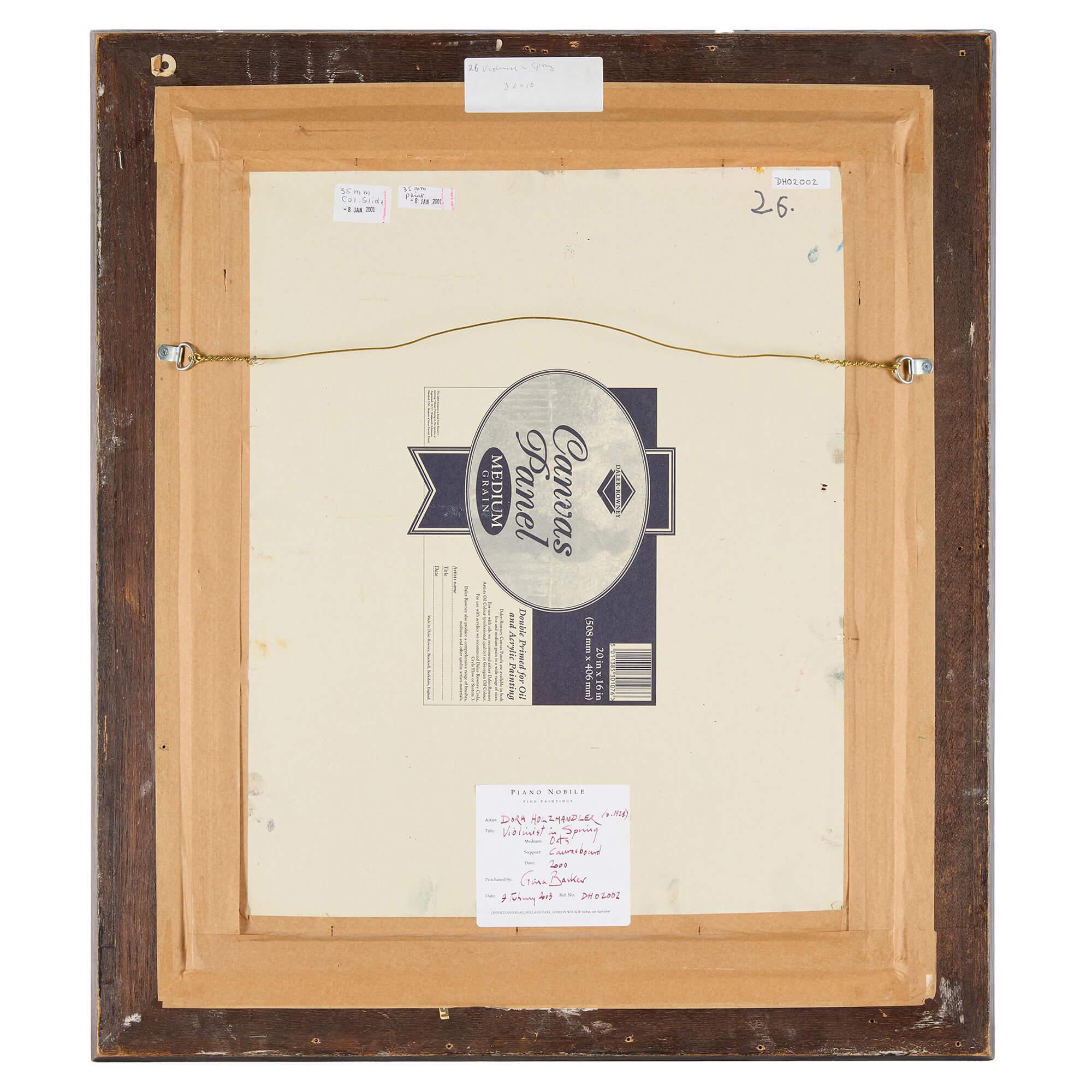 Die Geigerin im Frühling