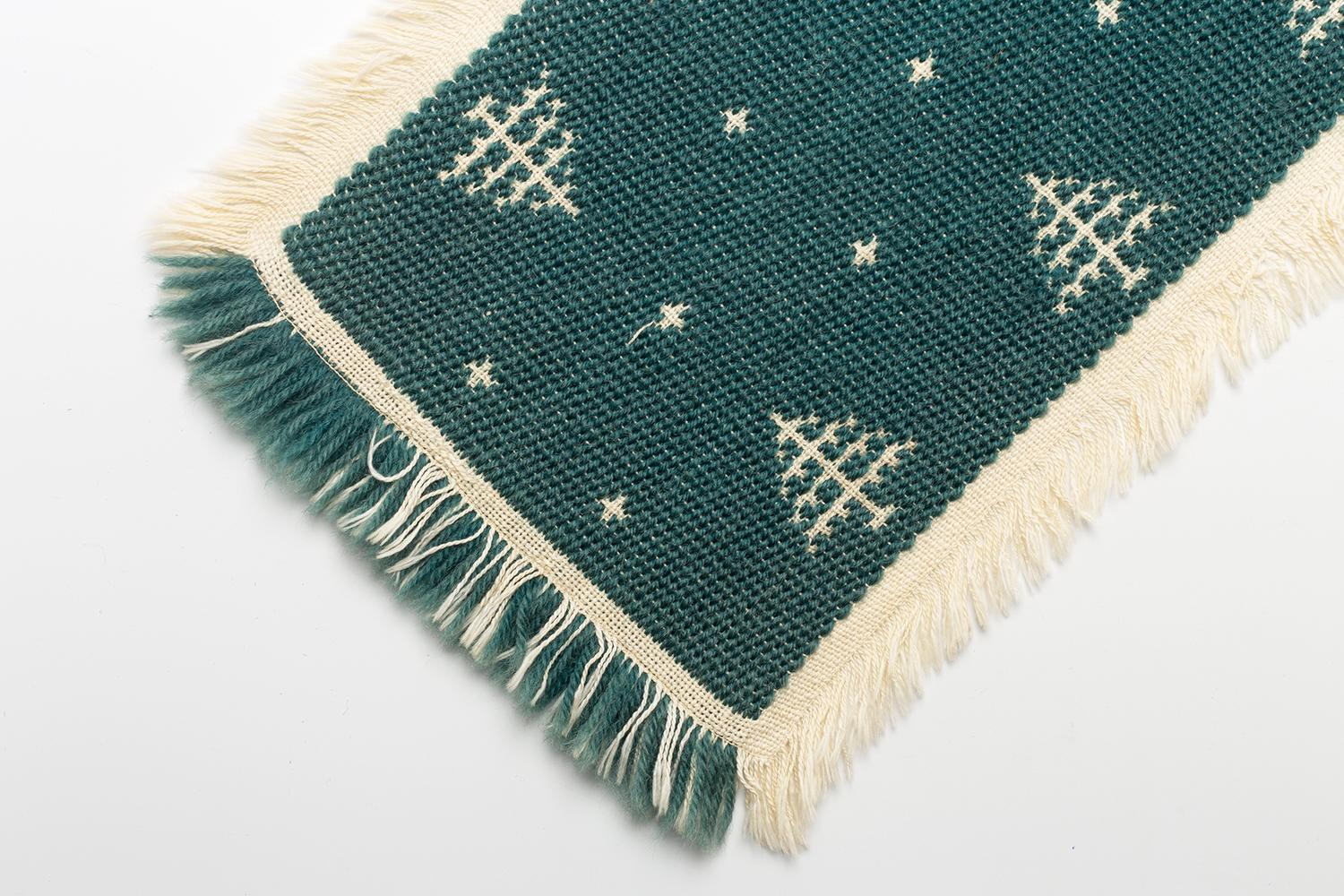 Wool Dora Jung / Table runner / Gifted by Dora Jung to Simone Prouvé in 1954. For Sale