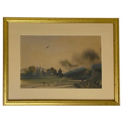 Dora Keen Butcher Watercolor Painting, Landscape Painting