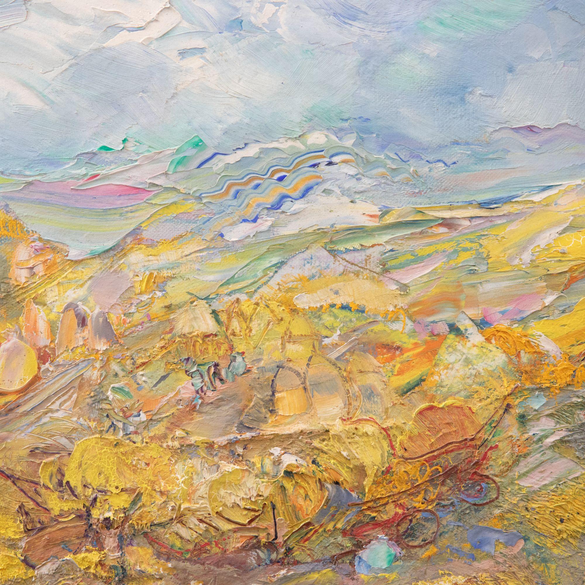Dora Khayatt (1912-1986) - 1949 Oil, Impasto Landscape 1