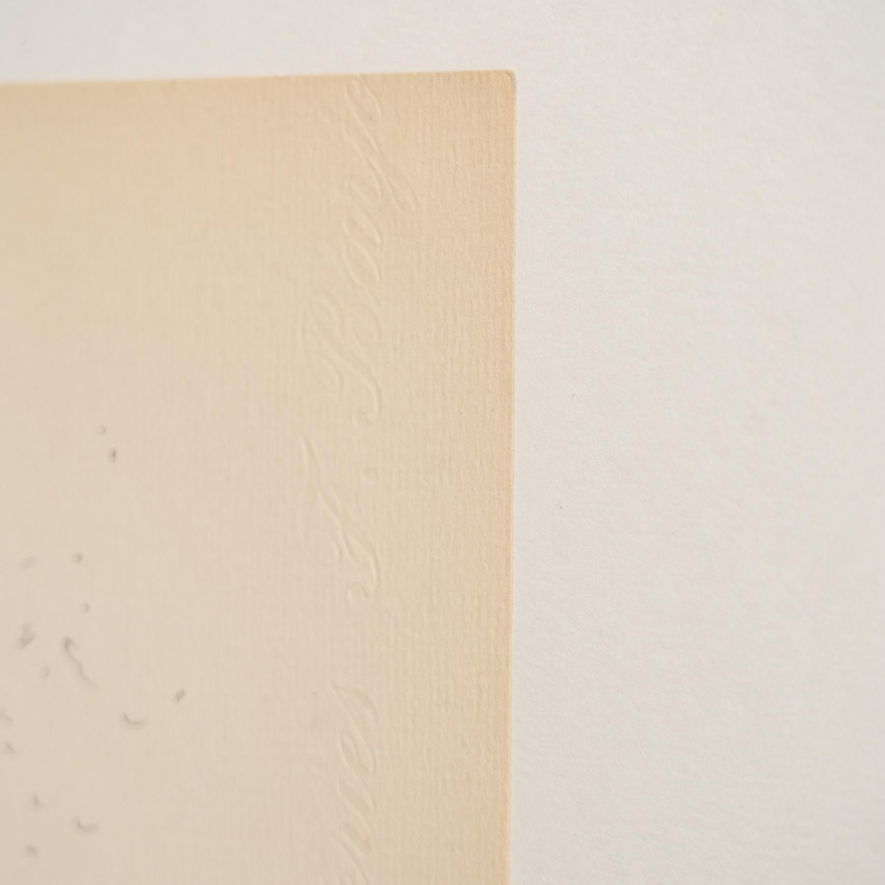 Disegno puntinista di Dora Maar incorniciato e firmato a mano, circa 1960 in vendita 5