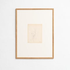 Dora Maar Framed Hand Signed Pointillist Drawing, circa 1960