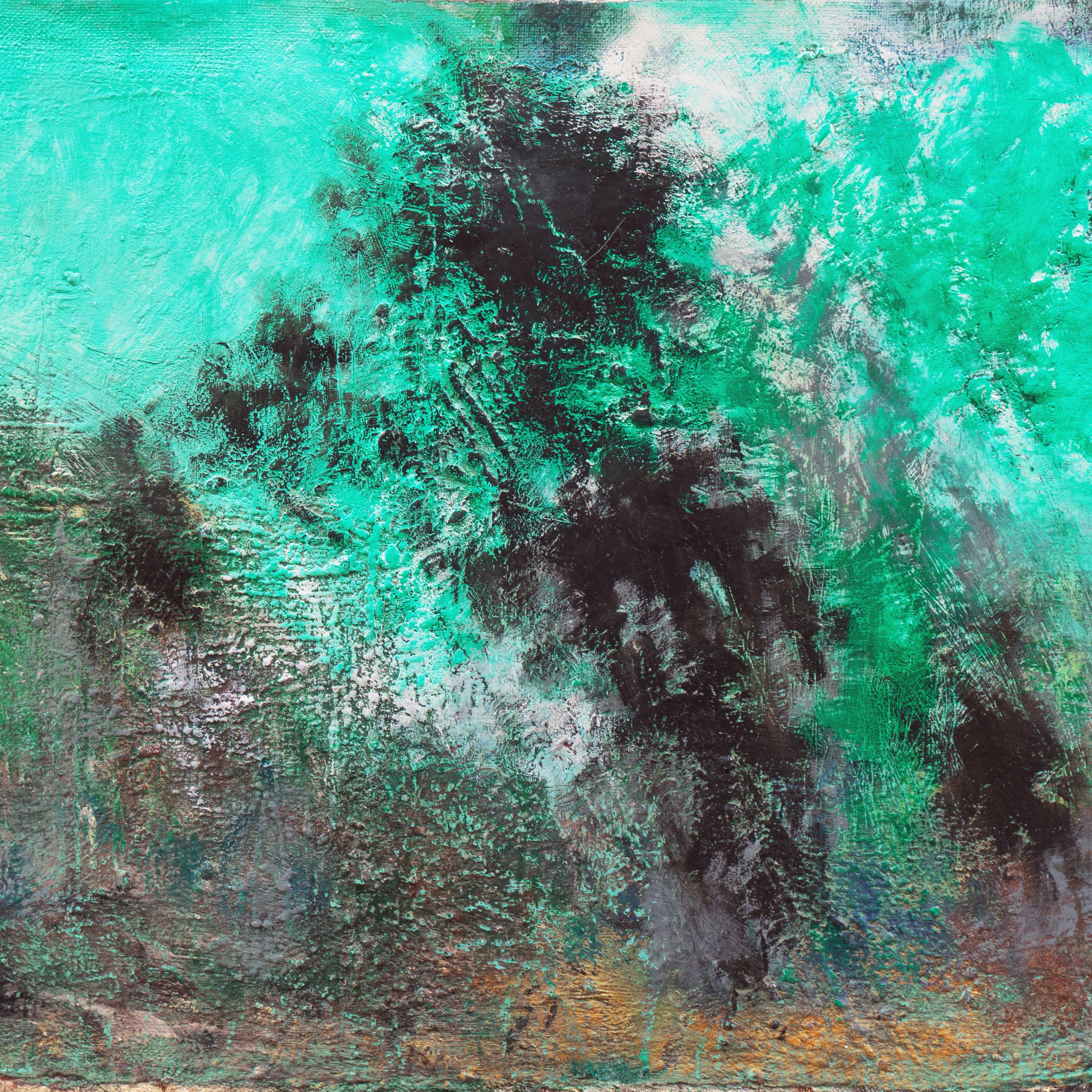 'Astratto, turchese e grigio', Parigi, Picasso, Andre L'Hote, Guernica, Benezit - Abstract Painting Grigio di Dora Maar