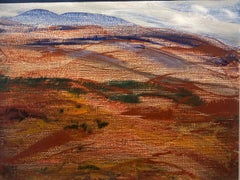 ""Paysage Luberon-France""  L'huile de 24 cm x 20 cm
